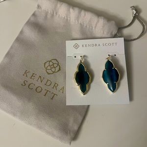 Kendra Scott Gold framed Abbie Drop Earrings